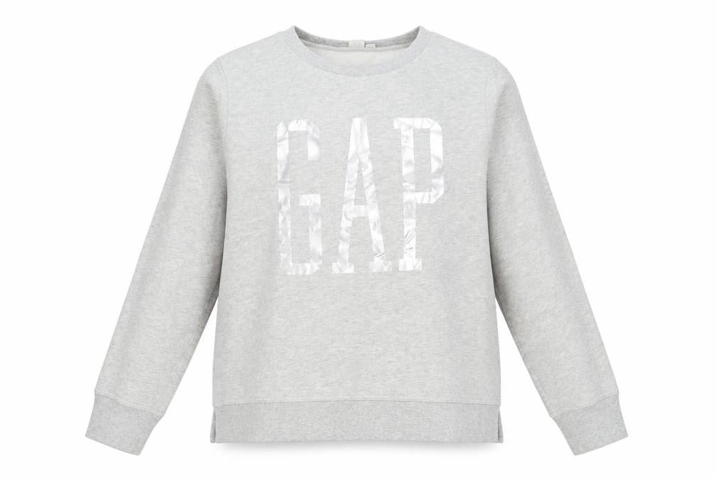Gap Womens Grey Polyester Pullover Sweatshirt Size M Pullover