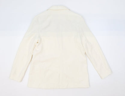 Stradivarius Womens Ivory Polyester Jacket Blazer Size XS