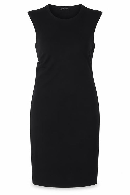 Debenhams Womens Black Polyester Pencil Dress Size 12 Round Neck Pullover