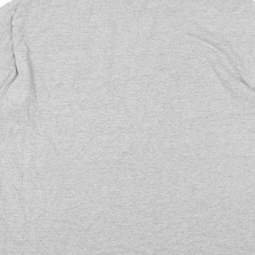 Gildan Womens Grey Cotton Basic T-Shirt Size L Scoop Neck - Nubiyan Twist