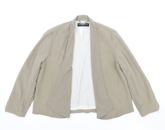 Dorothy Perkins Womens Beige Jacket Blazer Size 10