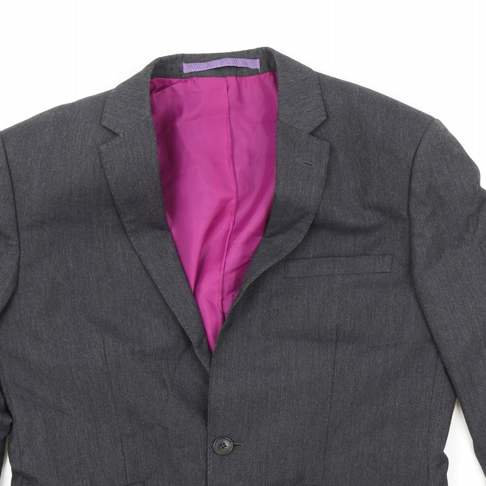 Marks and Spencer Mens Grey Polyester Jacket Suit Jacket Size M Regular