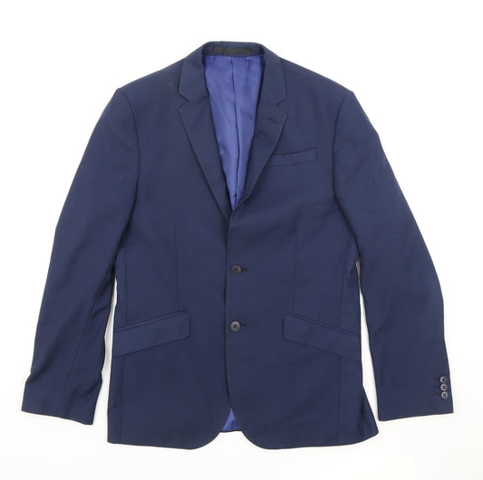 Marks and Spencer Mens Blue Polyester Jacket Suit Jacket Size M Regular