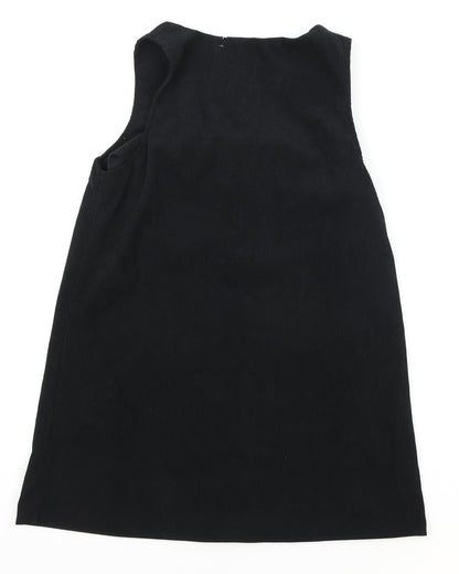 SHEIN Womens Black Polyester Shift Size L V-Neck Pullover