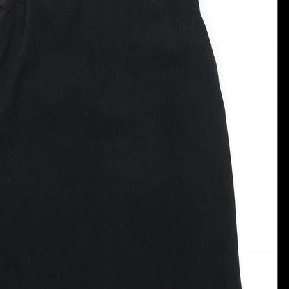 SHEIN Womens Black Polyester Shift Size L V-Neck Pullover