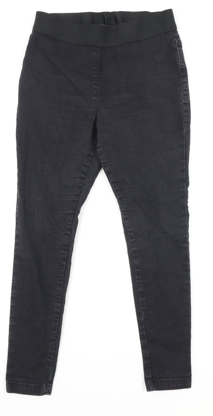 Marks & Spencer Womens Black Cotton Jegging Jeans Size 10 Regular
