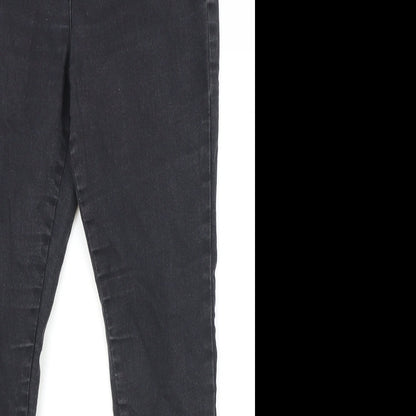 Marks & Spencer Womens Black Cotton Jegging Jeans Size 10 Regular