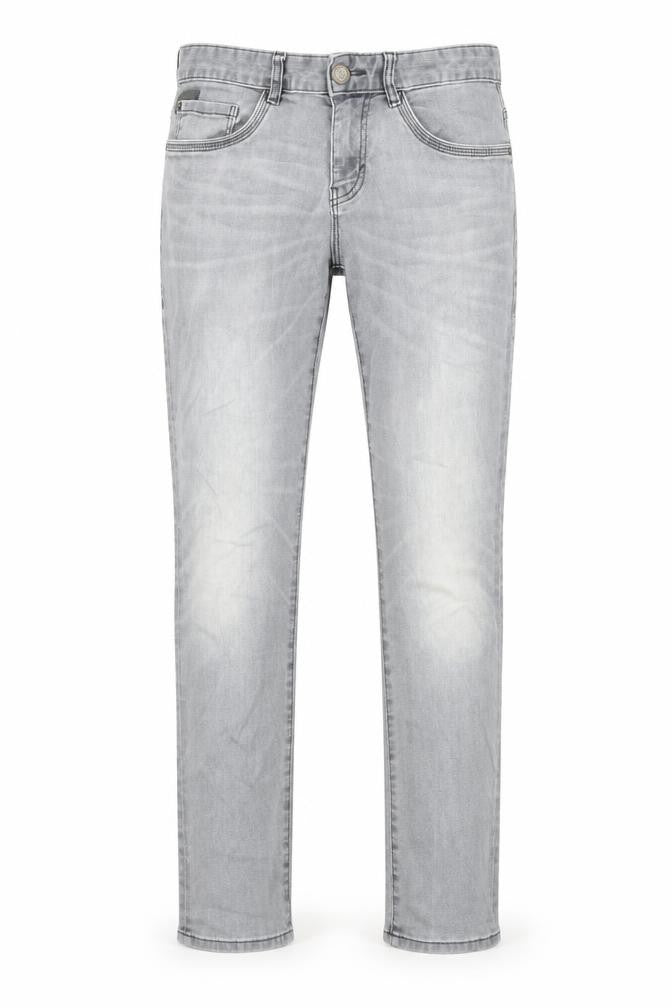 TOM TAILOR Mens Grey Cotton Straight Jeans Size 30 in Regular Zip