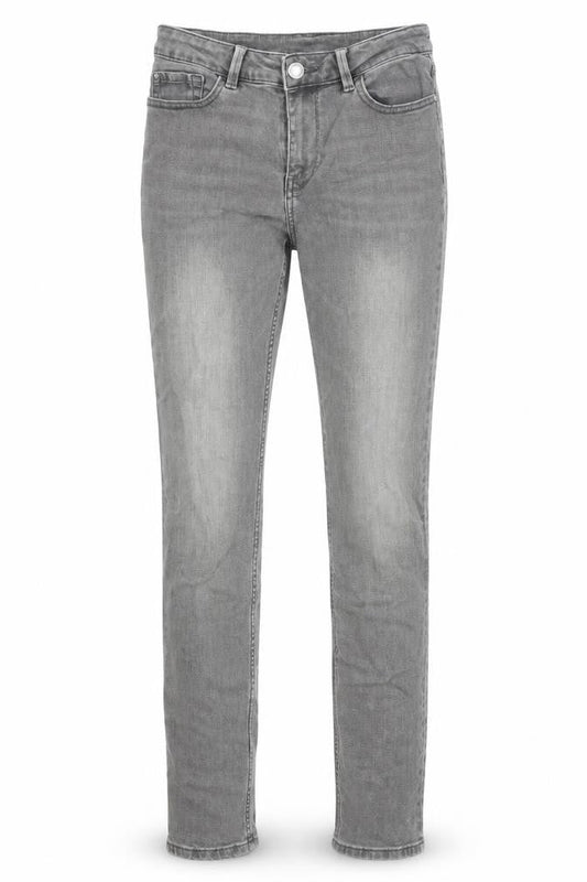 Marks & Spencer Womens Grey Cotton Skinny Jeans Size 8 Regular Zip