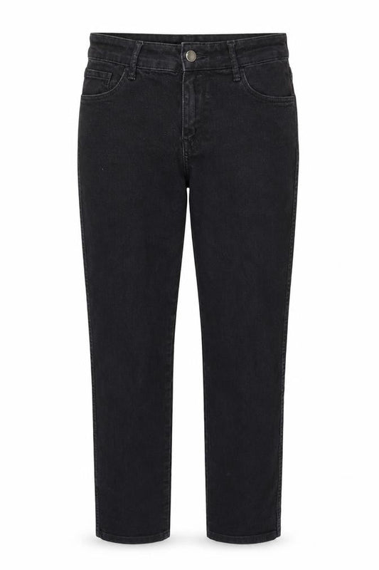 &Denim Womens Black Cotton Tapered Jeans Size 30 in Regular Zip