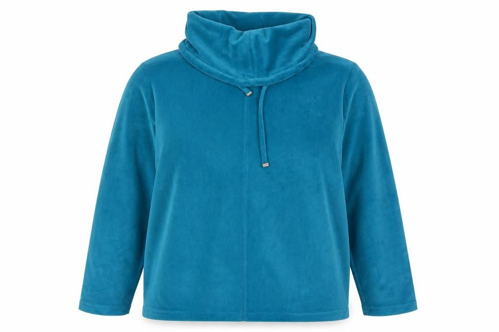 Bonmarché Womens Blue Polyester Pullover Sweatshirt Size 14 Pullover