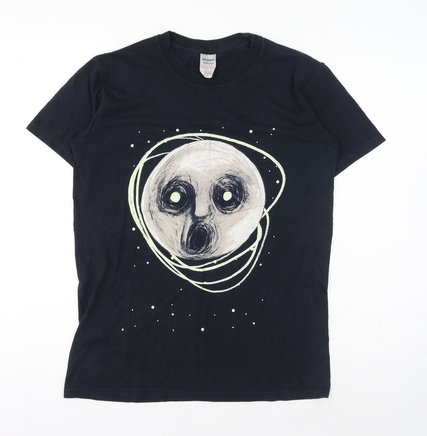 Gildan Womens Black Cotton Basic T-Shirt Size S Crew Neck - Steven Wilson