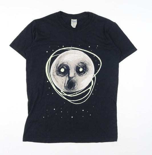Gildan Womens Black Cotton Basic T-Shirt Size S Crew Neck - Steven Wilson