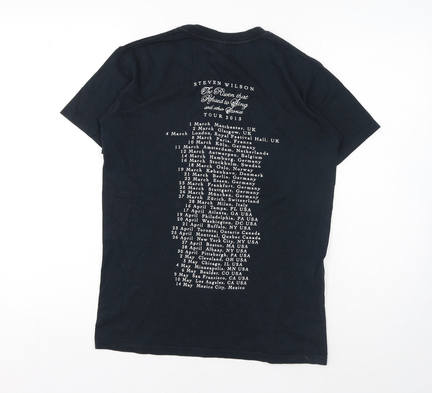 Gildan Womens Black Cotton Basic T-Shirt Size S Crew Neck - Steven Wilson