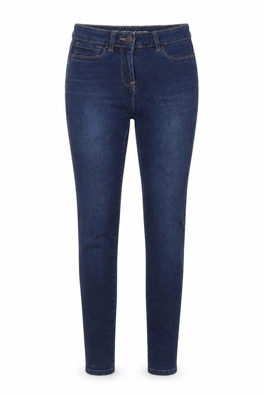 Next Womens Blue Cotton Skinny Jeans Size 8 L29 in Regular Zip