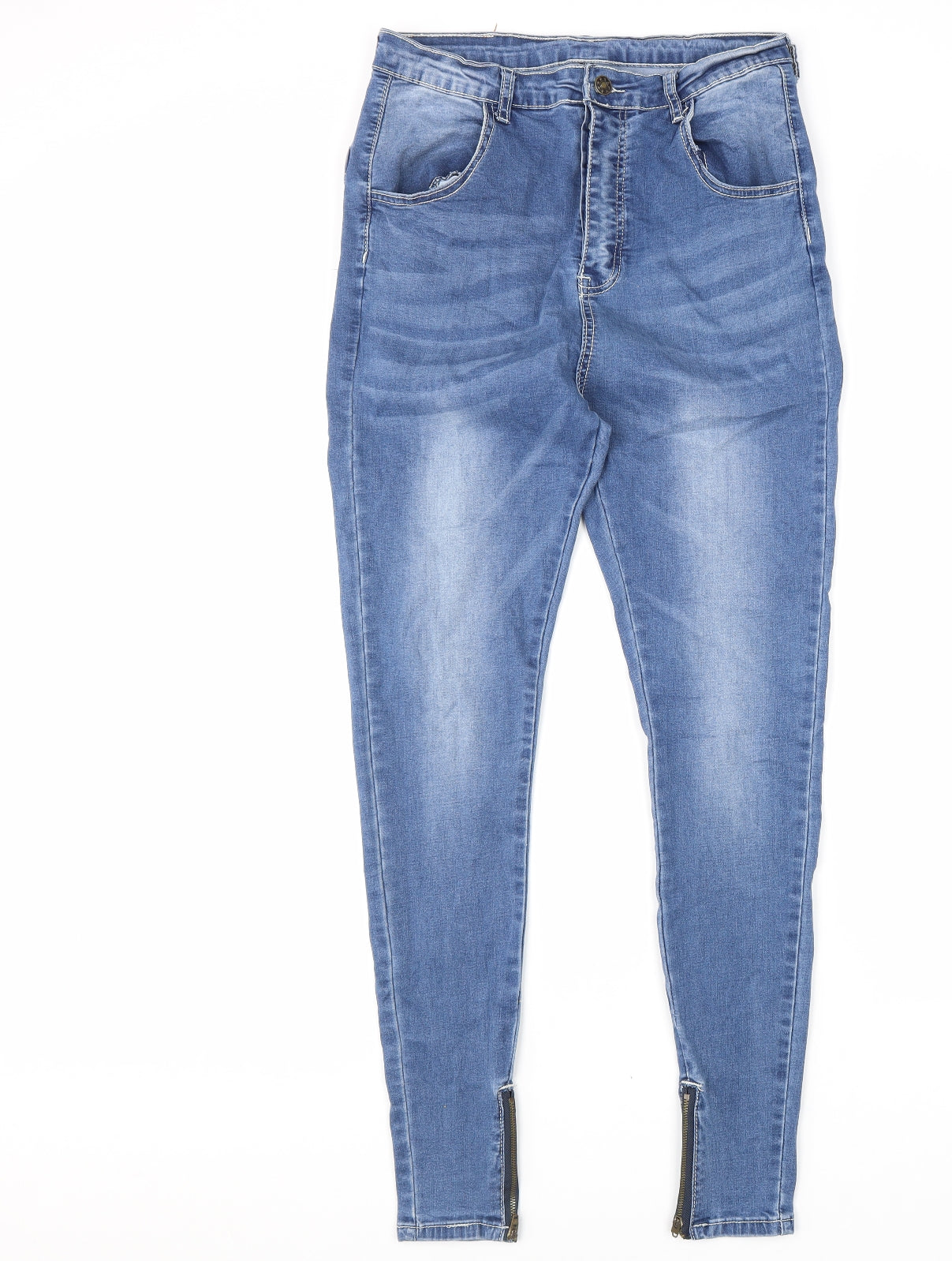 Desire Womens Blue Cotton Skinny Jeans Size 30 in L32 in Regular Zip