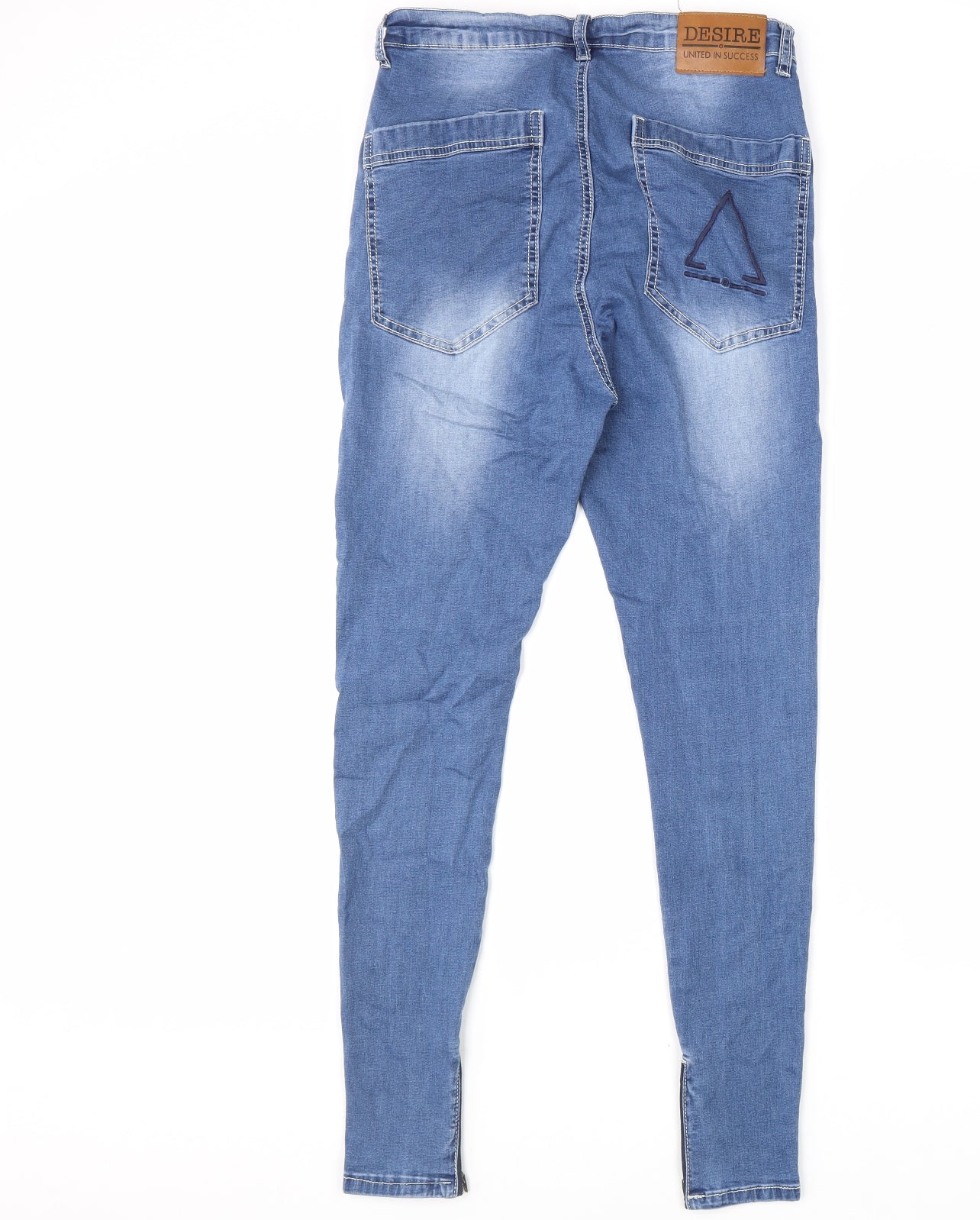 Desire Womens Blue Cotton Skinny Jeans Size 30 in L32 in Regular Zip