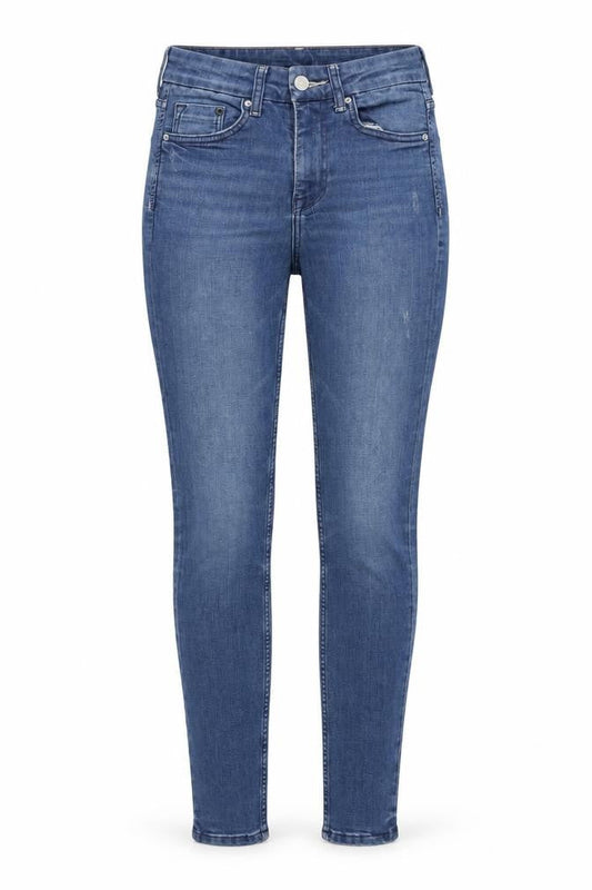 H&M Womens Blue Cotton Skinny Jeans Size 26 in L30 in Regular Button