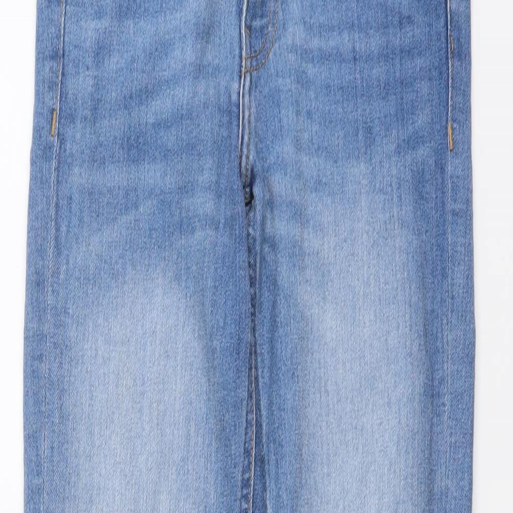 H&M Womens Blue Cotton Skinny Jeans Size 26 in L27 in Regular Button