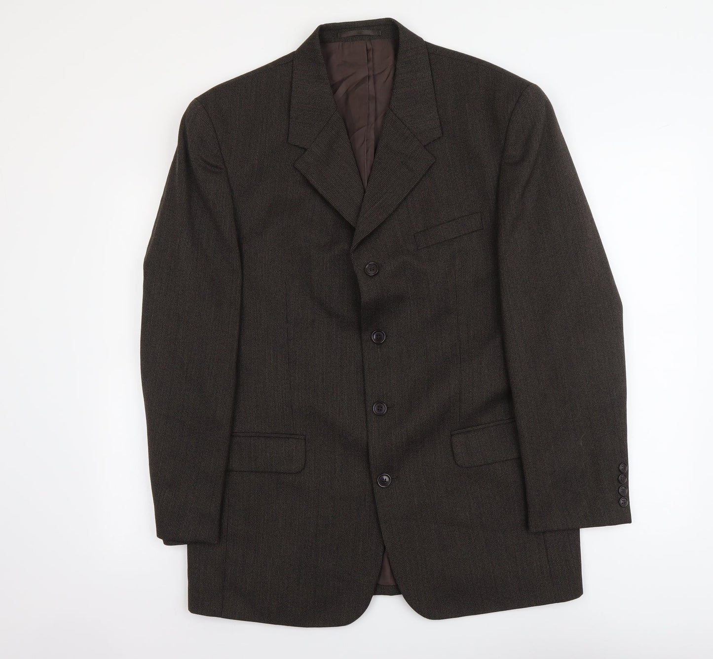 Ciro Citterio Mens Brown Wool Jacket Suit Jacket Size L Regular