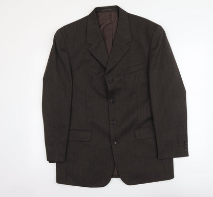 Ciro Citterio Mens Brown Wool Jacket Suit Jacket Size L Regular