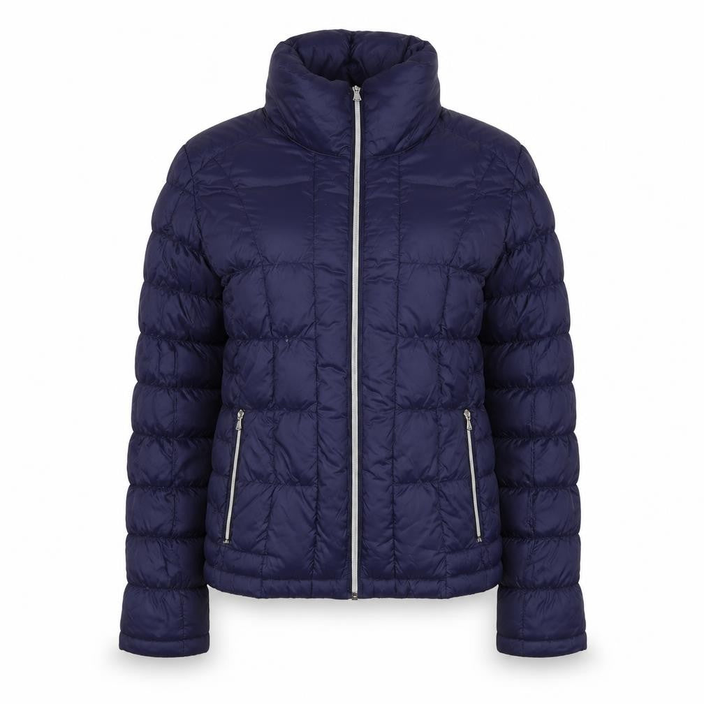 Harvey&Jones Womens Blue Quilted Jacket Size 10 Zip