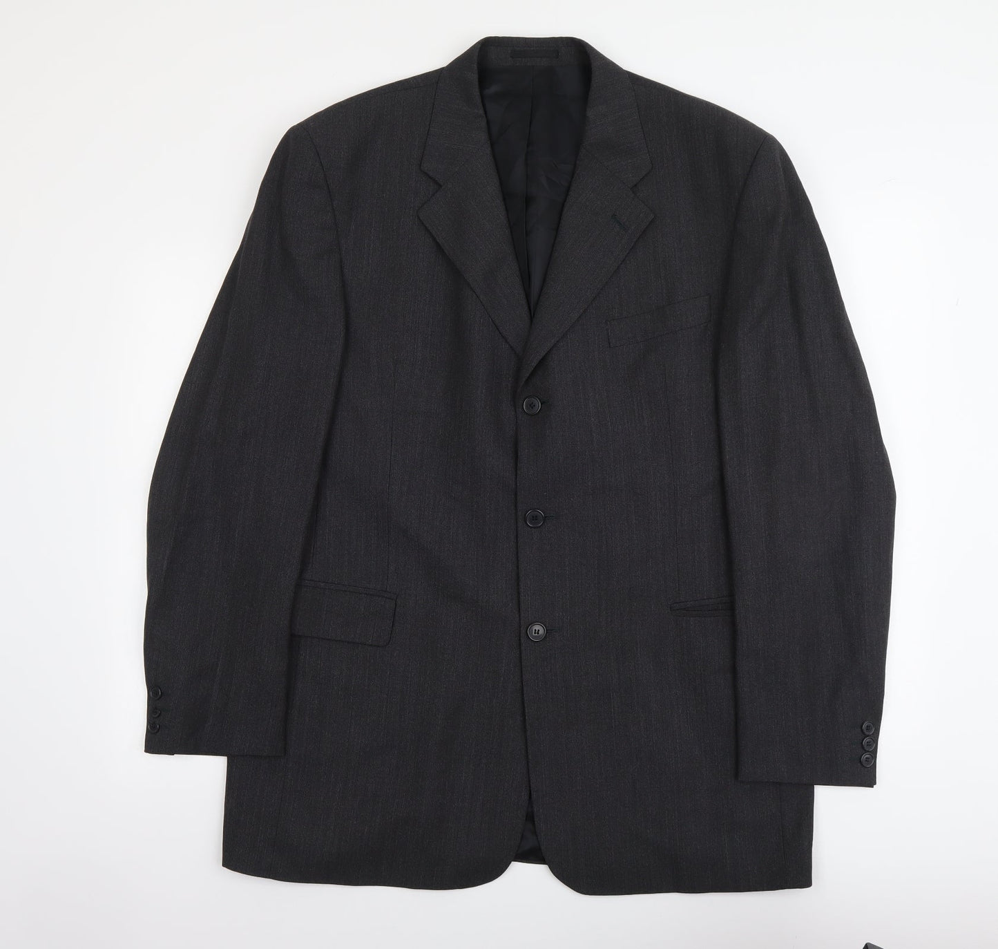 NEXT Mens Grey Polyester Jacket Suit Jacket Size L Regular