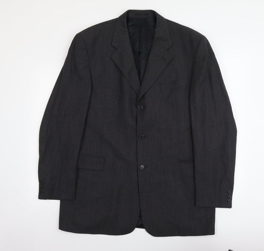 NEXT Mens Grey Polyester Jacket Suit Jacket Size L Regular
