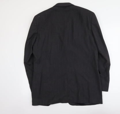 Next Mens Grey Polyester Jacket Suit Jacket Size L Regular