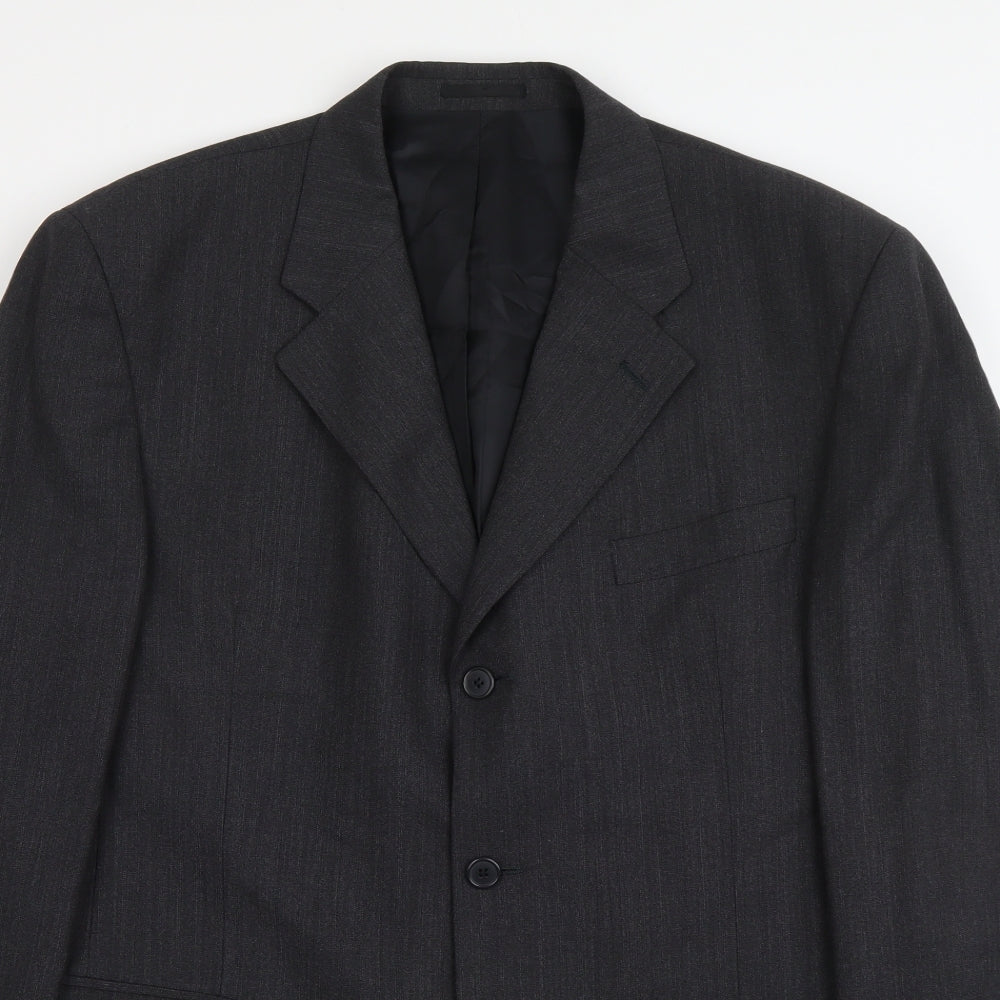 NEXT Mens Grey Polyester Jacket Suit Jacket Size L Regular