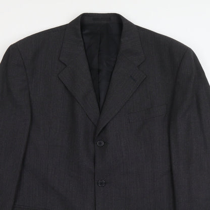 Next Mens Grey Polyester Jacket Suit Jacket Size L Regular