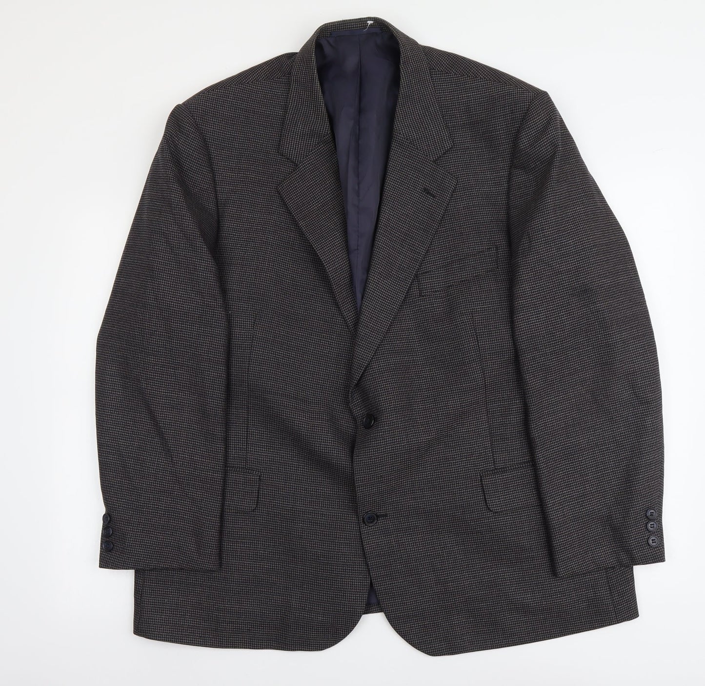 Stafford Ellison Mens Grey Wool Jacket Suit Jacket Size XL Regular