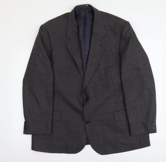 Stafford Ellison Mens Grey Wool Jacket Suit Jacket Size XL Regular