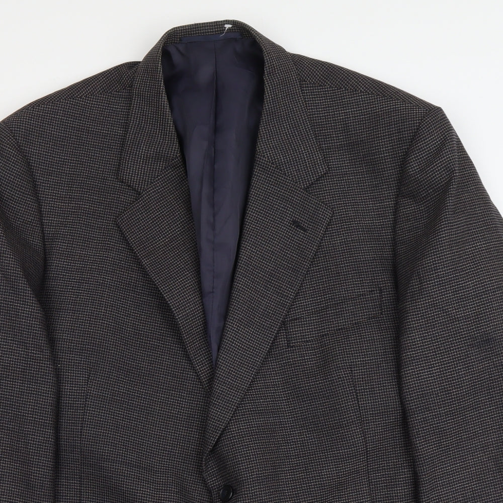 Stafford Ellison Mens Grey Wool Jacket Suit Jacket Size XL Regular