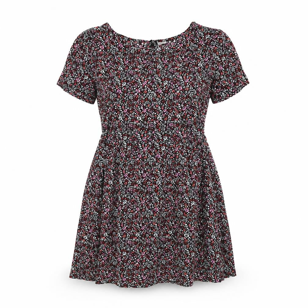 H&M Womens Multicoloured Floral Viscose A-Line Size 4 Boat Neck Pullover