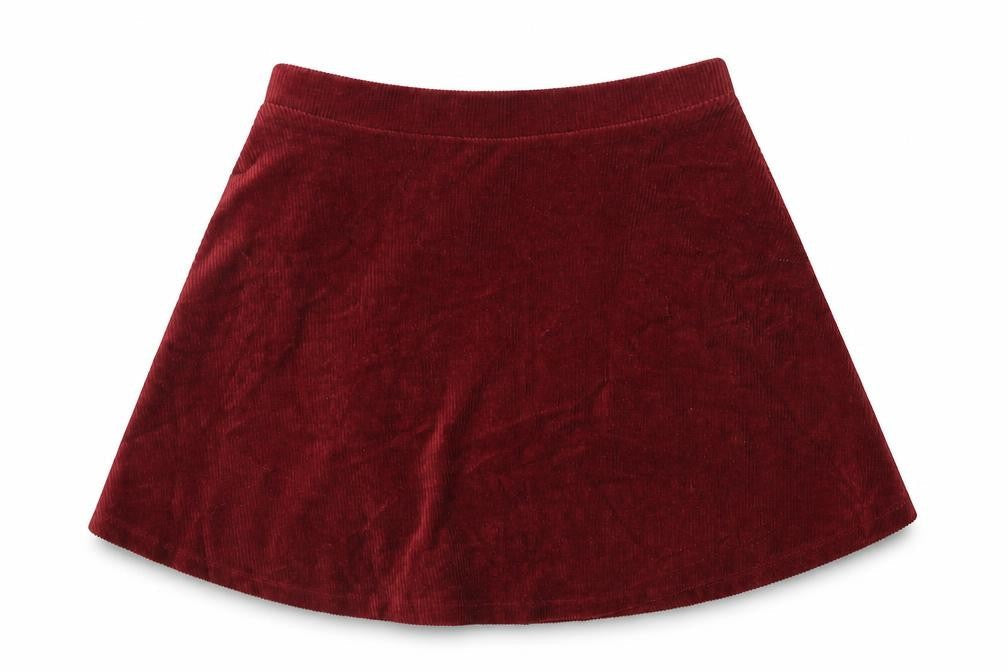 FOREVER 21 Womens Red Cotton Swing Skirt Size S