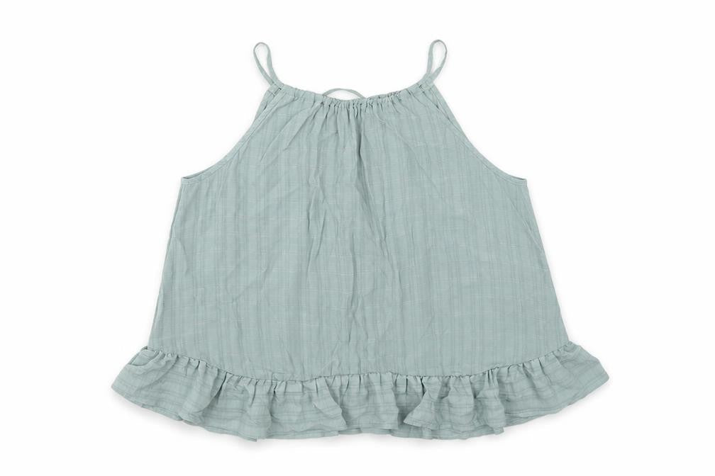 SheIn Womens Green Polyester Basic Tank Size L Round Neck