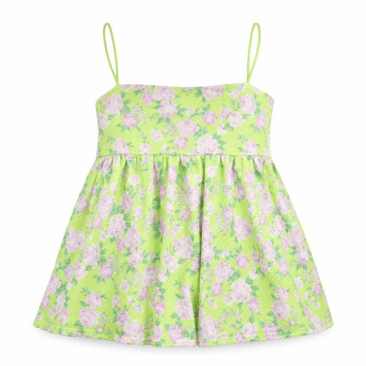 ASOS Womens Green Floral Polyester Camisole Tank Size 8 Square Neck