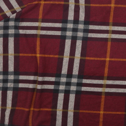 Stella Morgan Womens Red Plaid Polyester Basic Blouse Size 12 V-Neck
