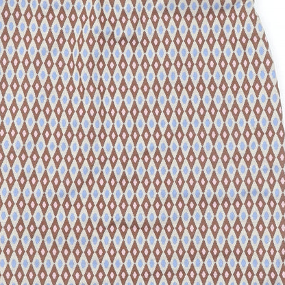 Primark Womens Brown Geometric Polyester Straight & Pencil Skirt Size 6