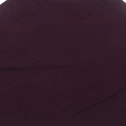 Zara Womens Purple Striped Polyester Basic Blouse Size S Boat Neck