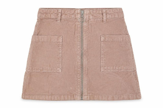Topshop Womens Pink Cotton Straight & Pencil Skirt Size 8 Button