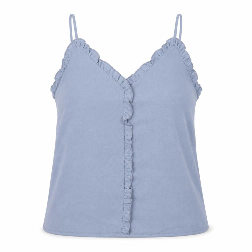 SheIn Womens Blue Polyester Camisole Tank Size S V-Neck