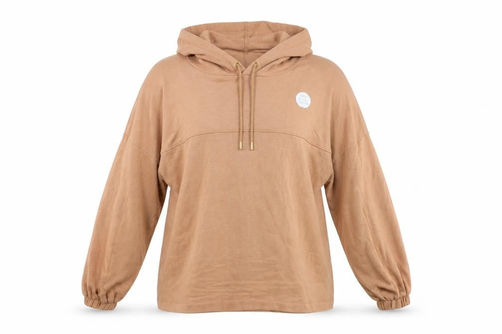 Body Womens Brown Elastane Pullover Hoodie Size 12 Pullover - 360 Degree Stretch