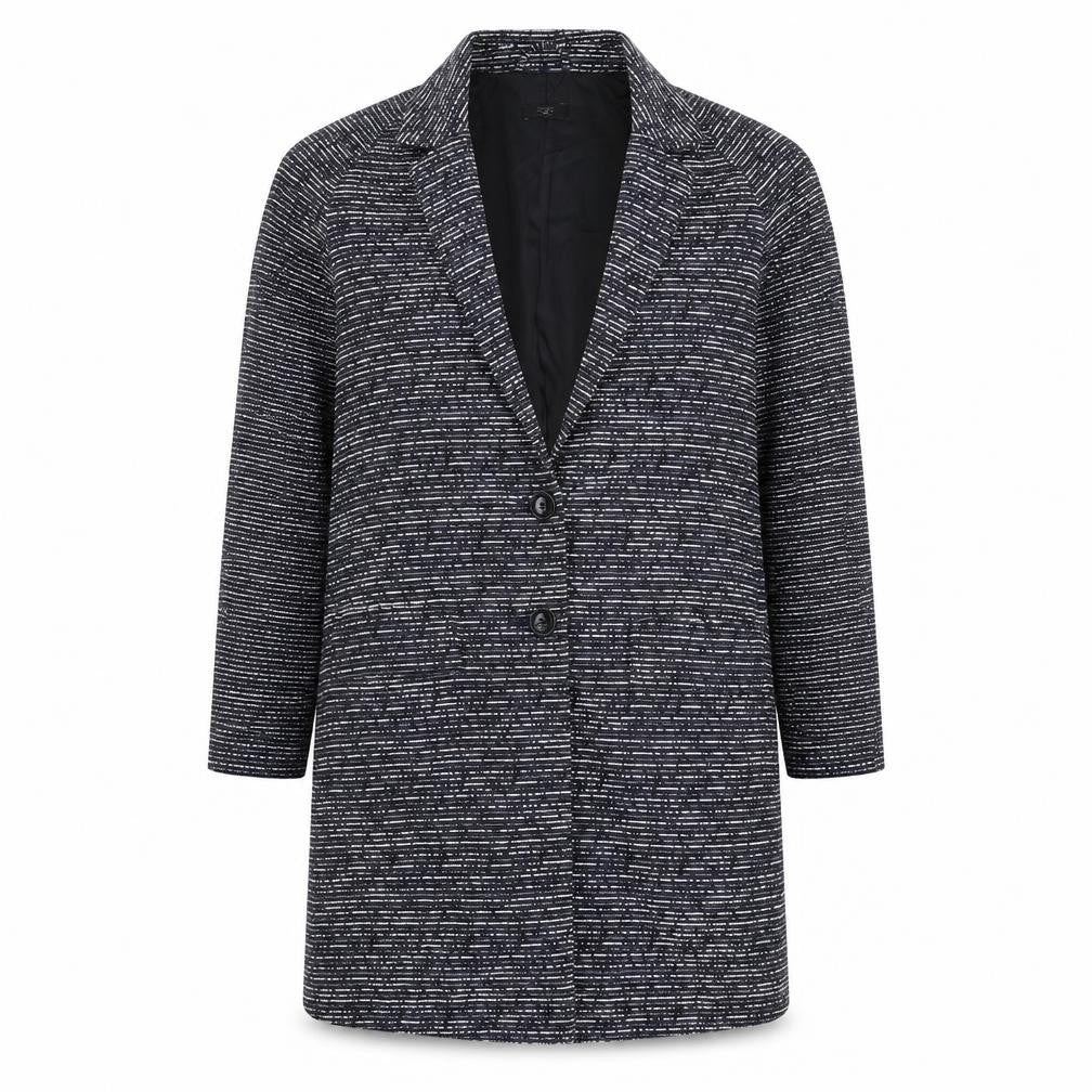 F&F Womens Grey Cotton Jacket Blazer Size 12