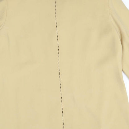 ELVI Womens Yellow Polyester Jacket Blazer Size 18