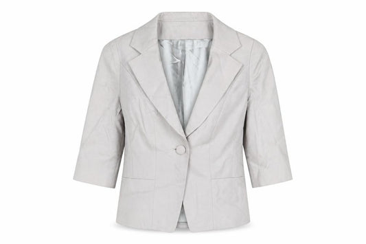Bravissimo Womens Grey Cotton Jacket Blazer Size 8