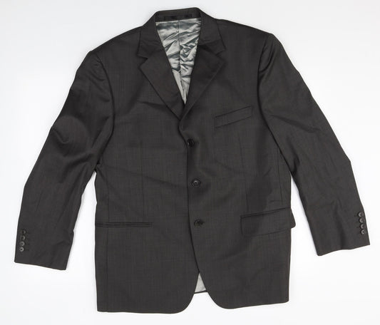 Marks and Spencer Mens Grey Wool Jacket Suit Jacket Size 42 Regular