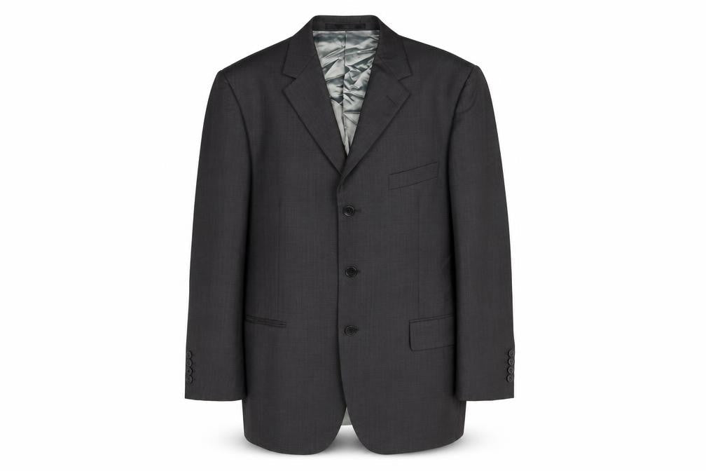 Marks & Spencer Mens Grey Wool Jacket Suit Jacket Size 42 Regular