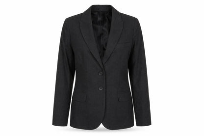 EVERYONE Womens Black Polyacrylate Fibre Jacket Blazer Size 10
